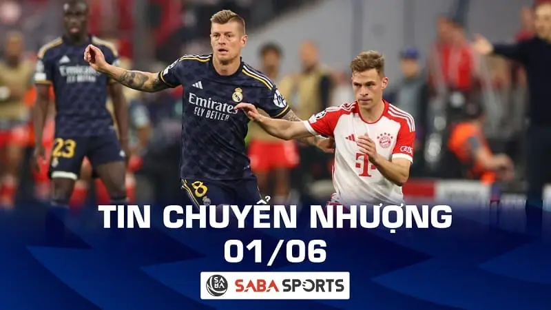 Tin chuyển nhượng bóng đá hôm nay 01/06: Real Madrid chốt cái tên bất ngờ để thay thế Kroos