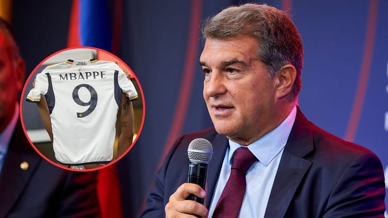 Joan Laporta nhắm đến Real Madrid sau thương vụ Mbappe